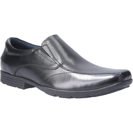 Pod Dundee Leren Zwarte Schoenen Voor Jongens