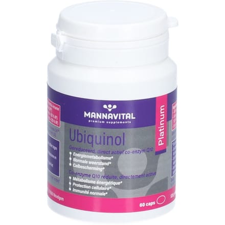 Mannavital Ubiquinol platinum 60 Capsules