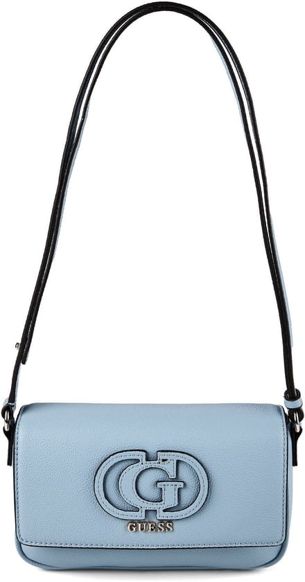 GUESS schoudertas Isola Convertible Xbody Flap Light Blue Lichtblauw