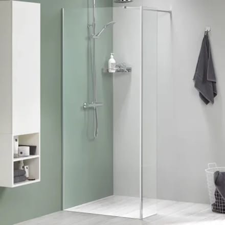 Sealskin Inloopdouche Mix&match 88x200cm - Geborsteld Rvs Profiel - 8 Mm Helder Glas
