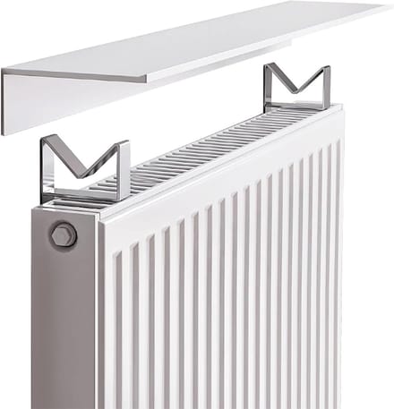 Radiator Plank - Verwarming Deksel - Warmte Verdeling - Montage Zonder Boren - 55cm - Wit