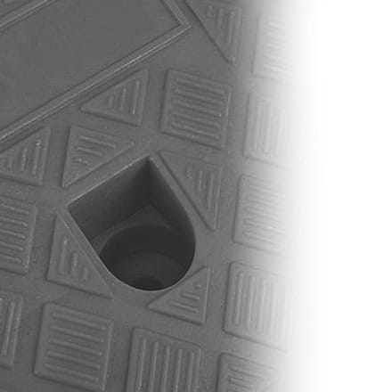 Stoeprandhelling Plastic 13cm Hoogte Drempel Oprithelling Vrije Koppeling Antislip Helling Zwart