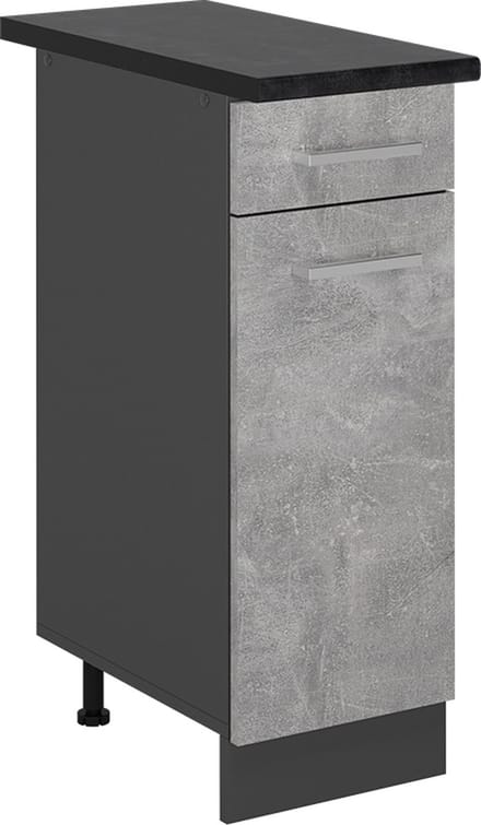 Vicco R-Line Keukenonderkast – 30 cm, WB Antraciet Beton