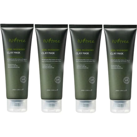 Isntree - Real Mugwort Clay Mask (4elk) Set