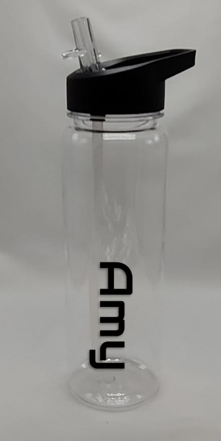 1+1=2 waterfles | inhoud 700ml | helder | BPA vrij