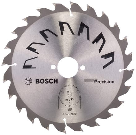 Bosch Cirkelzaagblad Precision - 190 x 30 x 2,5 mm - 24
