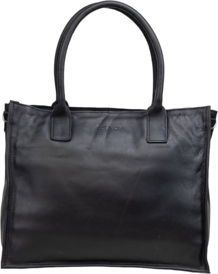 DSTRCT Preston Park Dames laptoptas - 15 inch - Werktas A4 - Leer - Zwart