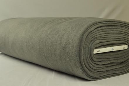 Fleece stof - Donkergrijs - 10 meter