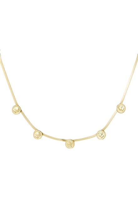 Yehwang Coin Flat chain ketting | Goud
