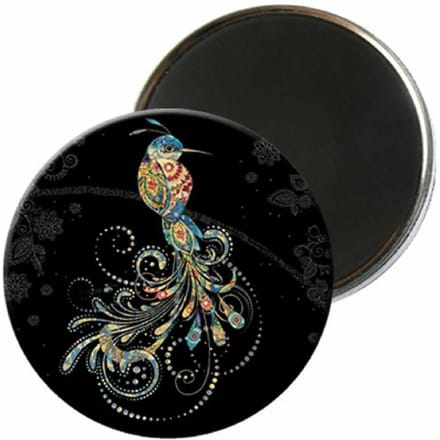 Ronde kolibrie magneet Kiub Bug Art Jewels