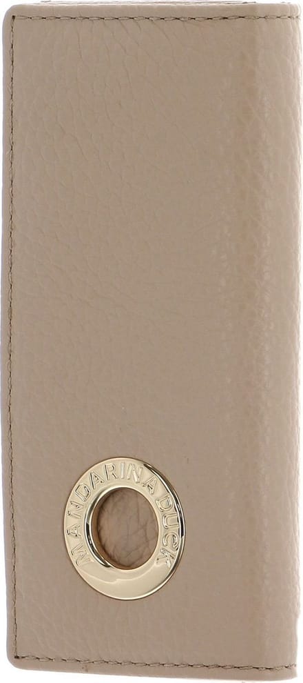MANDARINA DUCK Leren Sleutelgeval Mellow Leather Key Holder Lamb's Wool Beige