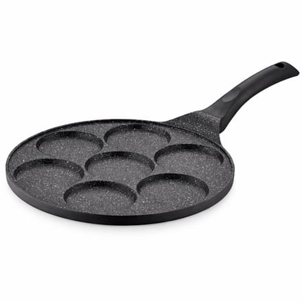 Majestix Crêpemaker – Pannenkoeken pan 7 kops – Marmeren Antiaanbaklaag – PFAS Vrij