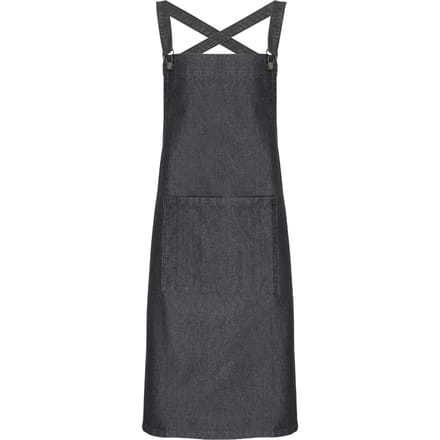 Premier Cross Back Barista Slabberschort (Zwarte denim)
