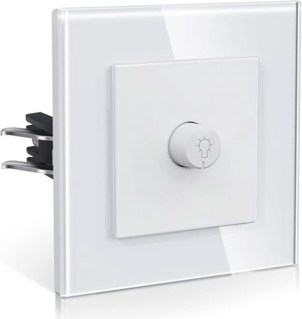 Lichtschakelaar - Wandschakelaar - Inbouw Installatie - Snelle Draadbevestiging - 86mm - Wit