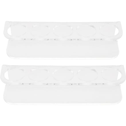 Koelkast Vialhouder Ruimtebesparende Acryl Vial Wandrek voor 2,5 cm Diameter Vial white