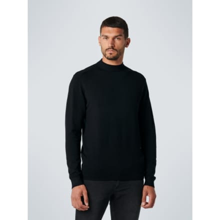 No Excess Pullover Crewneck Solid Black   2XL