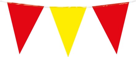 Vlaggenlijn | PE | Kleur: Rood Geel | Lengte: 10 meter
