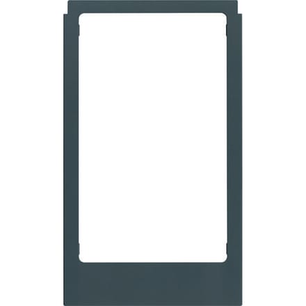 Groot, hoekig, mat antraciet kunststof design frame - WD2217