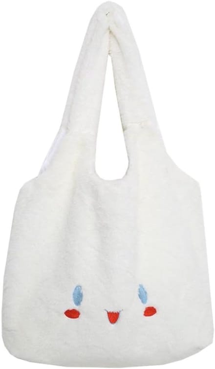 Pluche Tas - Zachte Handtas - Dagelijks Gebruik - Schattig Design - 36 x 28 cm - Luipaardprint