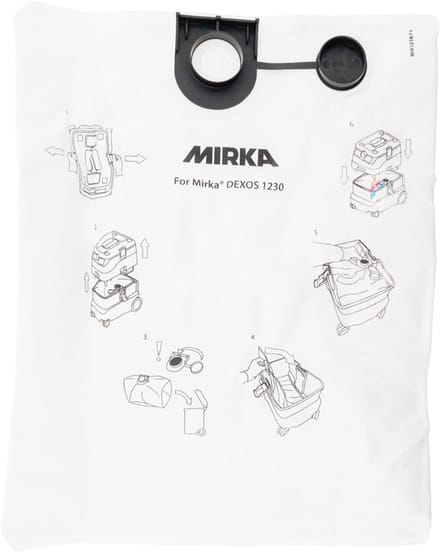 MIRKA DEXOS 1230 Fleece Stofzak - 5 stuks
