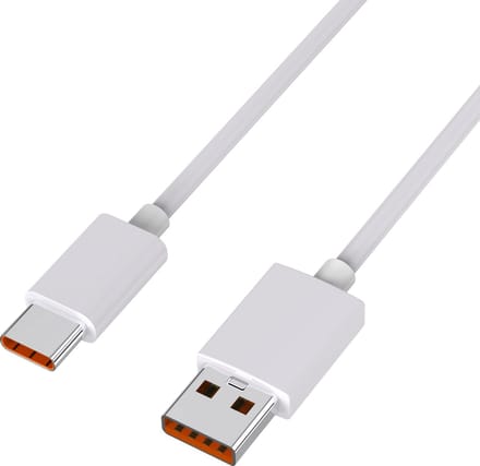 USB C naar USB 6A Snellader Kabel Wit - 1 meter - Oplaadkabel voor Xiaomi Redmi Note 11 / Redmi Note 11S / Redmi Note 11S 5G / Redmi Note 11T 5G