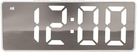 SPHProducts - Digitale Wekker - LED-klok - Minimalistisch ontwerp - Wit - Temperatuurweergave - Perfect voor slaapkamer - Compact formaat