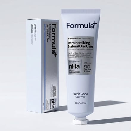 Formula+ Fluoridevrije Tandpasta met Nano-Hydroxyapatite - Fresh Coco