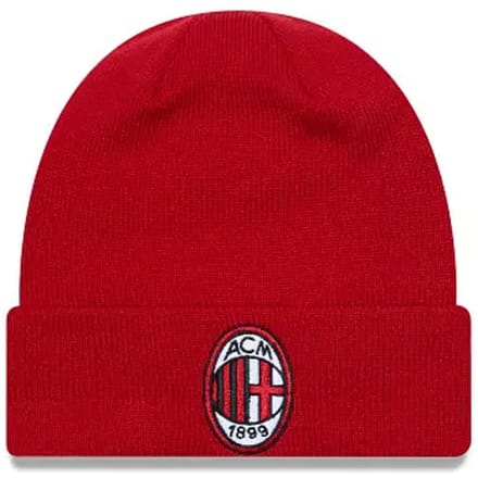 AC Milan Red Core Cuff Beanie Knit