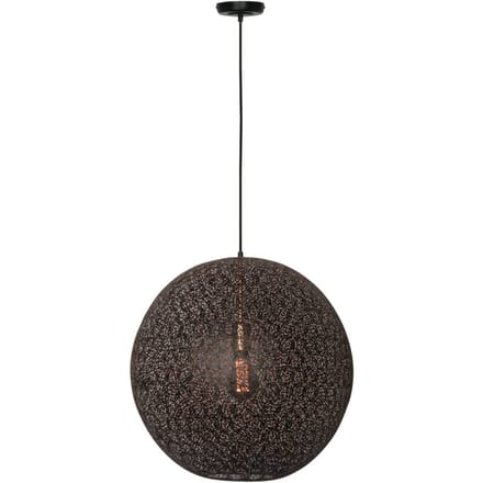 Freelight Hanglamp Oronero, Ø 60 cm, zwart/goud, metaal