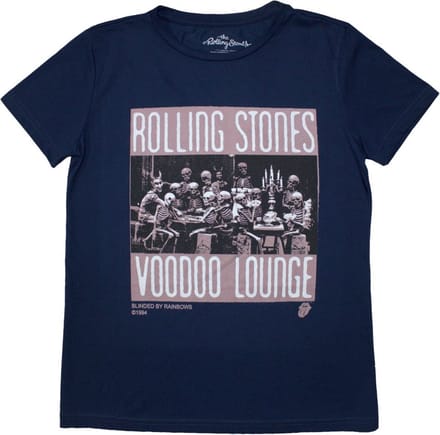 The Rolling Stones - Voodoo Skulls Dames T-shirt - S - Donkerblauw