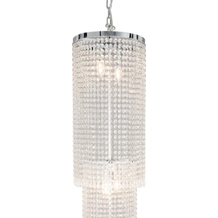 Lumilamp Kroonluchter Ø 30x185/245 cm Zilverkleurig IJzer