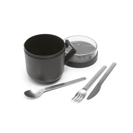 Brabantia Make & Take Soepbeker To Go - 600 ml - Kunststof - Dark Grey
