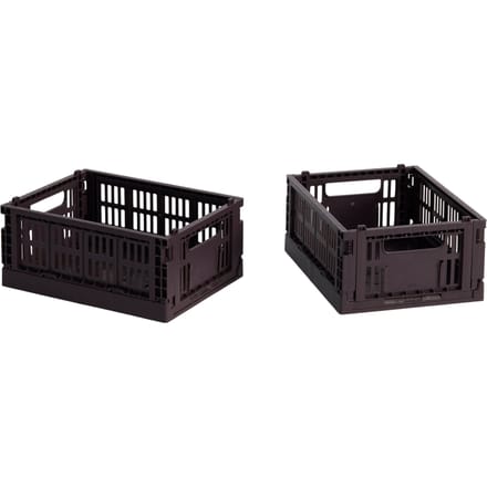 HAY Colour Crate Mini set van 2 - HAYCrateBordeaux