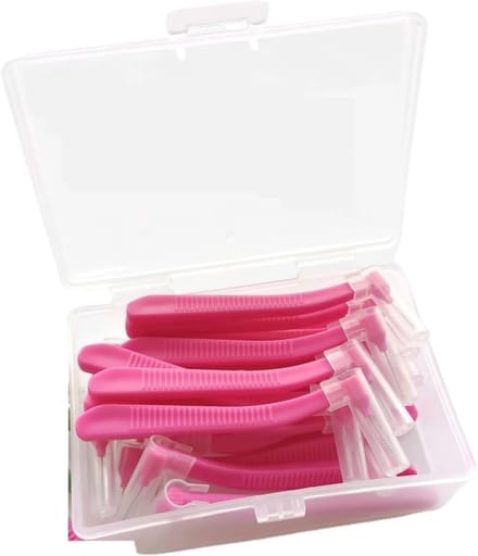 Interdentale Borstels - Tandenstokers - Mondhygiëne - Variabele Maten - 0.6-1.2 mm - Roze