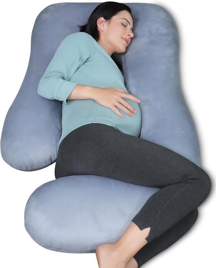Zwangerschapskussen - Moederschapskussen - Comfortabel Slapen - U-vormig ontwerp - 170 cm - Grijs