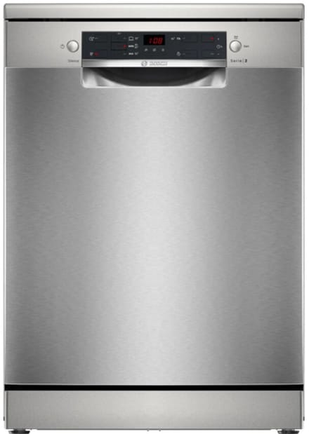 Bosch SMS25GI09F – Vrijstaande Vaatwasser - SilencePlus– RVS – ExtraDry – AquaStop – Eco-pr. - VarioFlex-korven - E label