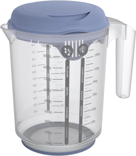 Rotho Fresh - Mixbeker met spatdeksel - 1,5liter - horizon blauw