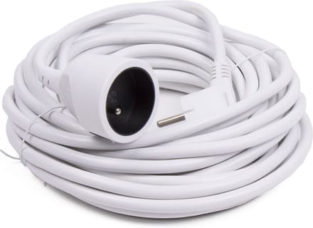 Bellson Verlengsnoer Penaarde - wit 3x1,5 mm² - lengte 10 meter