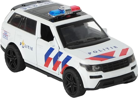 112 Pull-Back Politie Suv 1:36 + Licht En Geluid