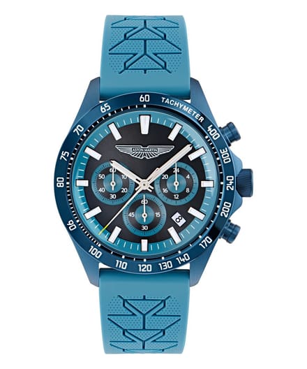 Aston Martin Icon SPT MTIS2S604 Horloge - Siliconen - Blauw - Ø 44 mm