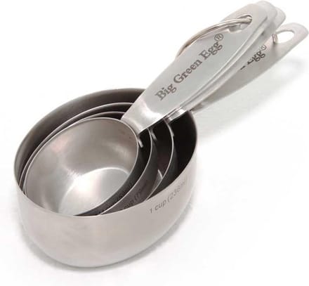 Big Green Egg Measuring Cups set van RVS met ring