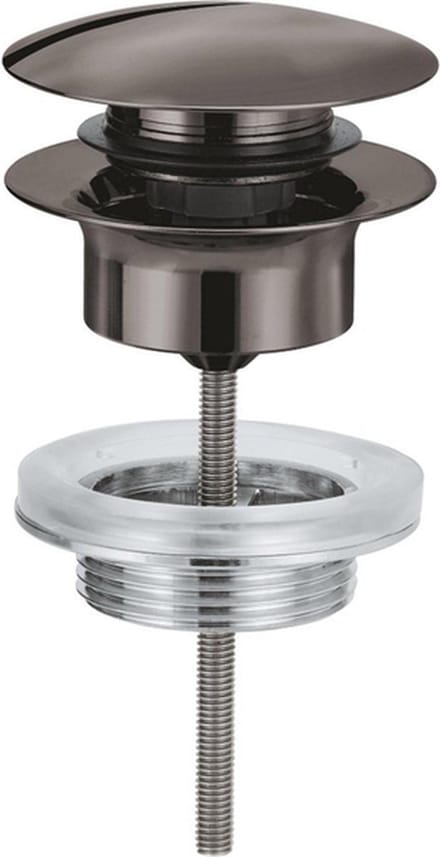 Grohe Afvoergarnituur - push-open - hard graphite (antraciet)