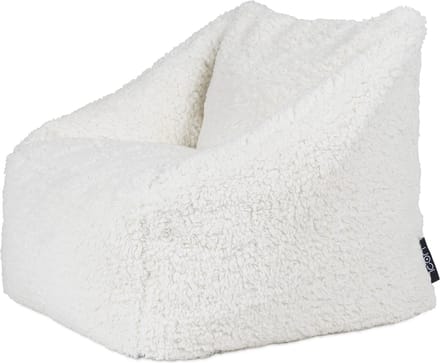 icon - Natalia Kinderzitzak Stoel - Fluffy Pluche Teddy - Wit