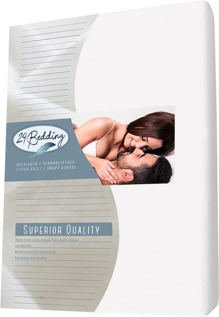 24-Bedding Hoeslaken Molton stretch 90x220 cm