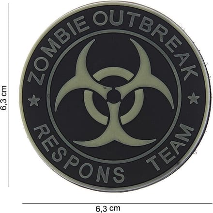 101 Inc Embleem 3D Pvc  2 Zombie Outbreak Respons Team 13006