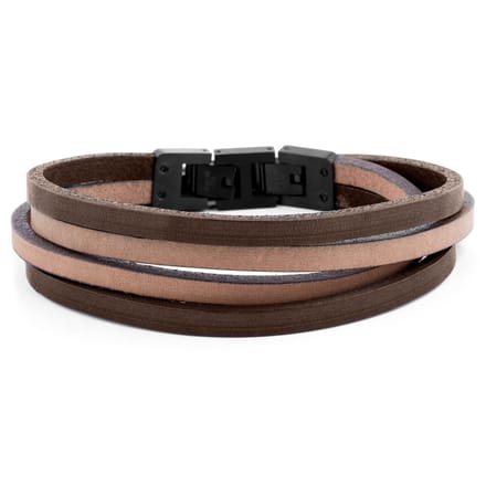 Donker- en Lichtgekleurde Roy Dubbele Wikkelarmband