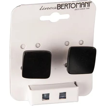 Bertomani Meubelknop - Zamak - Mat Zwart - 30x30mm - Set Van 2