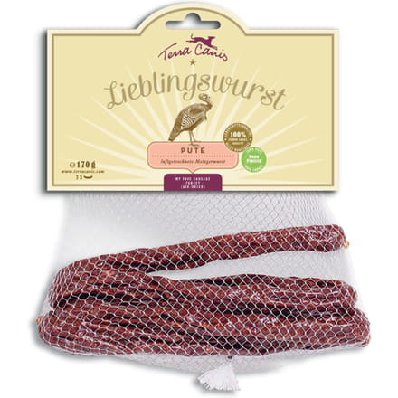 Terra Canis Lievelingsworst - Voordeelpakket: 3 x 170 g Kalkoen
