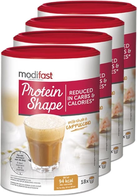 Modifast | Protein Shape Milkshake | Cappuccino | 4 stuks | 4 x 420g
