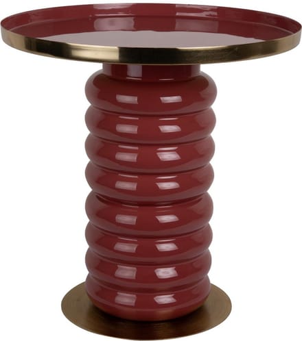 Leitmotiv Bijzettafel Ruby - Rood - Ø41cm - Scandinavisch